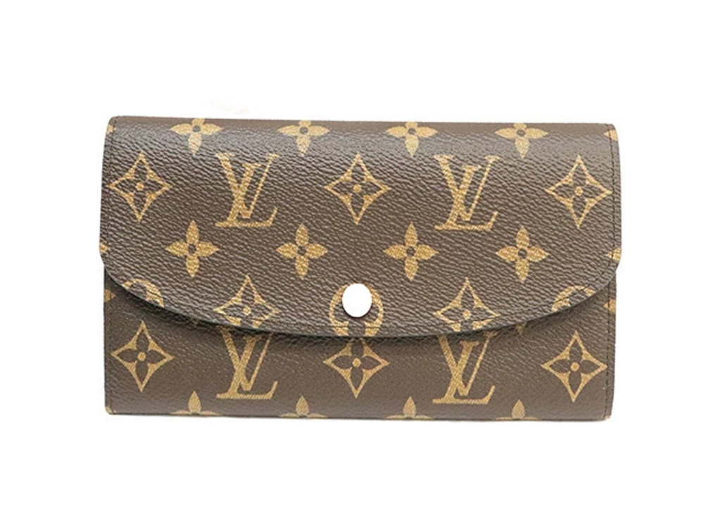 LOUIS VUITTON Portefeuille Emilie Long Wallet Monogram Rose Pink Ballerine